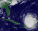 hurricane Frances churns towards Florida