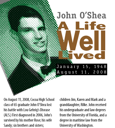 we remember the life and achievements of John O'Shea